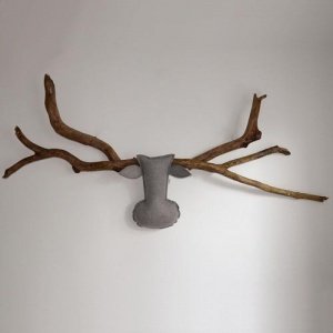 ° ELCHLING Wandkissen XL, stahlgrau