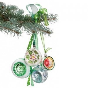 ° FLAT TREE BALLS Fenster-Sticker GRÜN