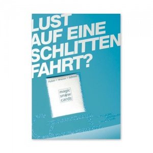 .Magic SNOW CARD - Lust auf eine Schlitt