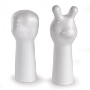 _ROCK + SCISSORS Streuer-Set, Keramik we