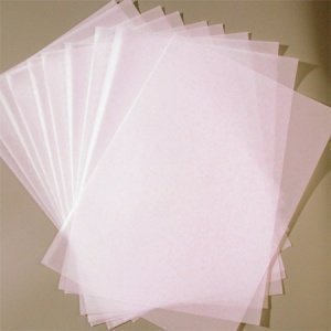 10 Blatt Transparentpapier, rosa, A4