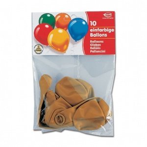10 Metallic-Ballons, gold