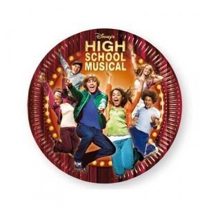 10 Pappteller *High School Musical 1* (2