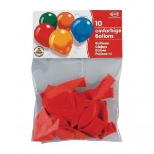 10 Rundballons, rot