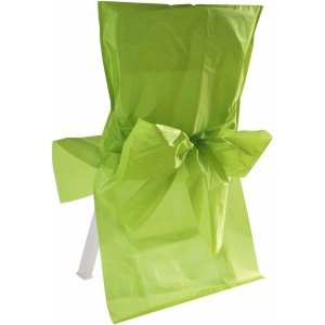 10 Stuhlhussen Satin, grün