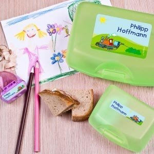 100 Aufkleber für die Schule *Güterzug* 