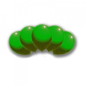 100 Rundballons, 75 cm, grün