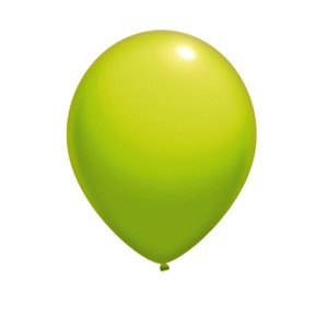 100 Rundballons, 90cm, limonengrün