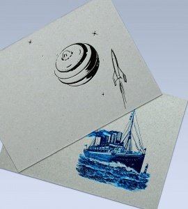 10er POSTKARTENSET  SCHIFFE