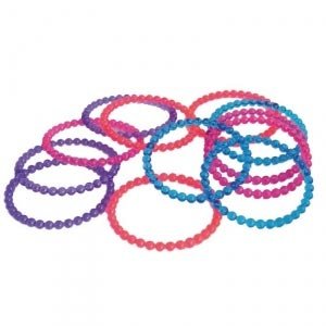 12 Plastikarmbänder für kleine Mädels