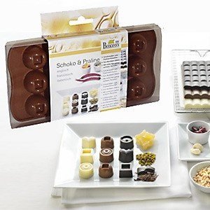 15er Schokoladen- und Pralinen-Form ´Hal