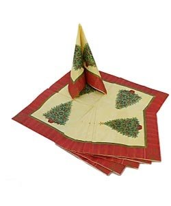 16 Servietten *Weihnachten- Baum* (25x25