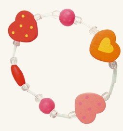 2 Armbänder "Herzchen" für Kinder mit He