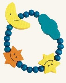 2 Armbänder "Mond und Stern" für Kinder