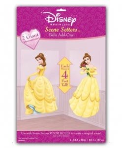 2 Dekofolien *Belle aus die Schöne und d