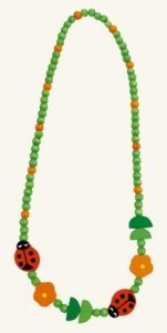 2 Halsketten "Marienkäfer" aus Holz für 