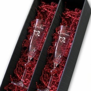 2 Sektgläser in Geschenkverpackung