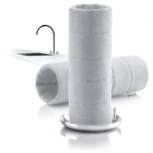 2 Spültücher weiß mit Halter