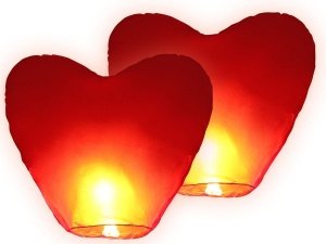 "RIESIGES HERZ" HIMMELSLATERNE