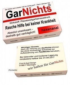 Witzige Geschenkschachtel GarNichts