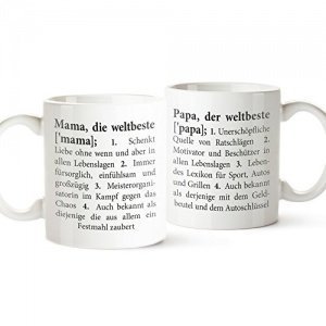 Tasse Definition Mama und Papa