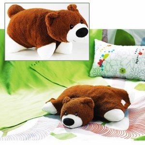 2 in 1 Bär - Kissen und Kuscheltier