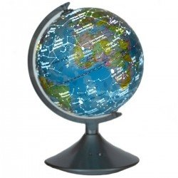 2 in 1 Globus: Erde und Sternkonstellati