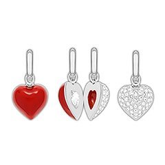 2 in 1 Heart Charms