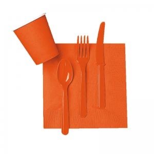 20 Servietten in orange