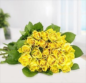 20 gelbe Rosen