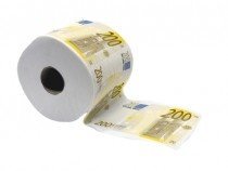 200 Euroschein Klopapier
