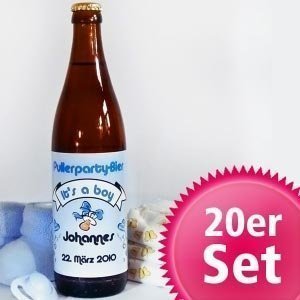 20er Set Bieraufkleber Pullerparty *Its 