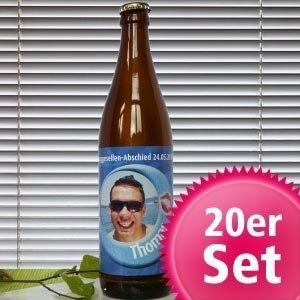20er Set Bieraufkleber für den besondere