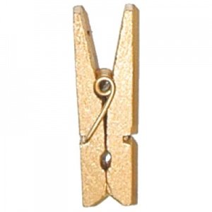 24 Deko-Klammern Mini, gold