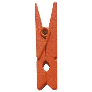 24 Deko-Klammern Mini, orange