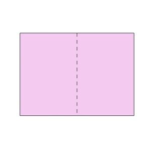 25 Doppelkarten B6, lavendel