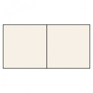 25 Karten quadratisch, elfenbein metalli