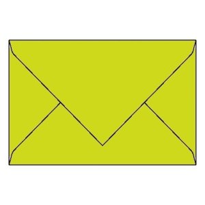 25 Kuverts B6, lindgrün