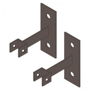 2er-Set Verbindungsstück & Wandhalter