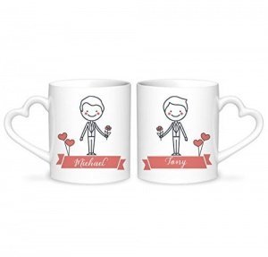 2er Tassen-Set Männerliebe
