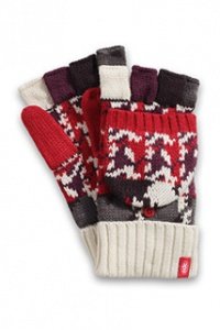 2in1 Grobstrickhandschuhe