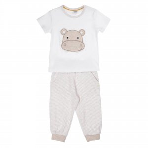 2tlg. Schlafanzug 1000 beige