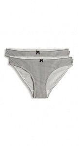 2x Mini-Slip mit Print