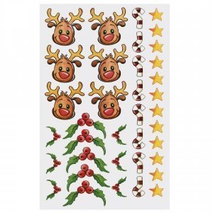 3-D-Dekosticker "Elch"