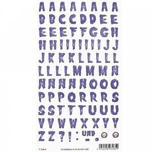 3-D-Dekosticker "Schriftdekor"