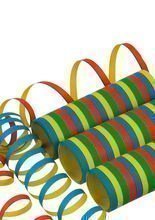 3 Luftschlangen Streifen Party-Deko bunt