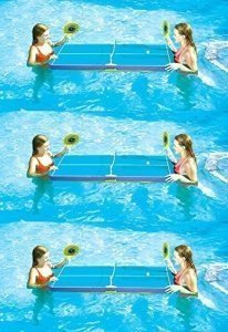 3 New Swimline 9164 Swimming Pool Floating Ping Pong Table Tennis Game w/Paddles by Swimline