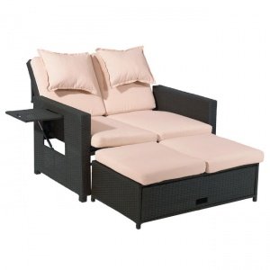 3-in-1-Geflecht-Sofa Bahia