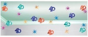 30 Meter Dekoration zum 40.