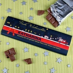 300g Schokolade mit Weihnachtsmann und p